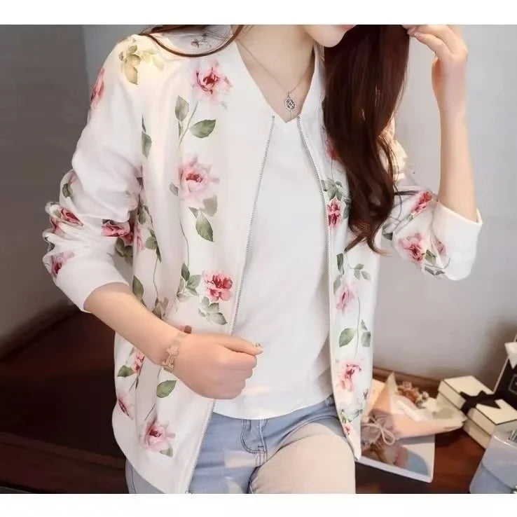 Women's Trendy Petite Cardigan Jacket 2025 Summer Thin Long Sleeve Chiffon Baseball Uniform Sun Protection Clothing