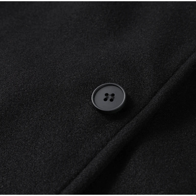 Fashion Women's Stand Collar Woolen Coats Long Sleeve Loose Female Short Coat 2025 Autumn Winter Office Lady Street Jacket